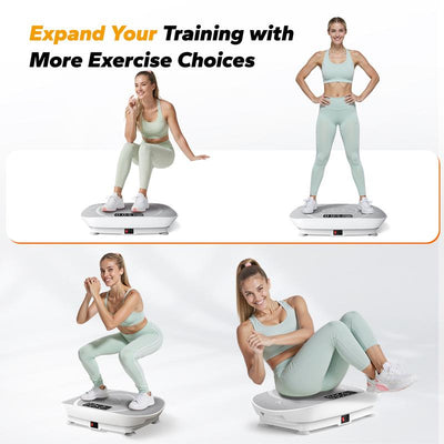 GoVarte Slim Vibration Plate – Compact Whole Body Vibration Trainer for Low-Impact Exercise & Lymphatic Support